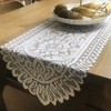 364days Rose Garden Long Tablecloth Runner White Lace Mat Rug