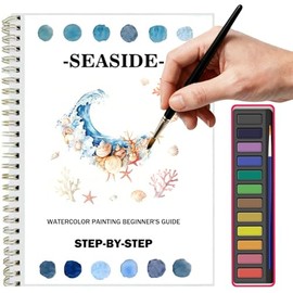 Cuaderno De Acuarela Para Principiantes - Kit Completo De Acuarelas Con 12 Colores Profesionales, Pincel,Aves - Ideal Para Adultos, Niños Y Adolescent
