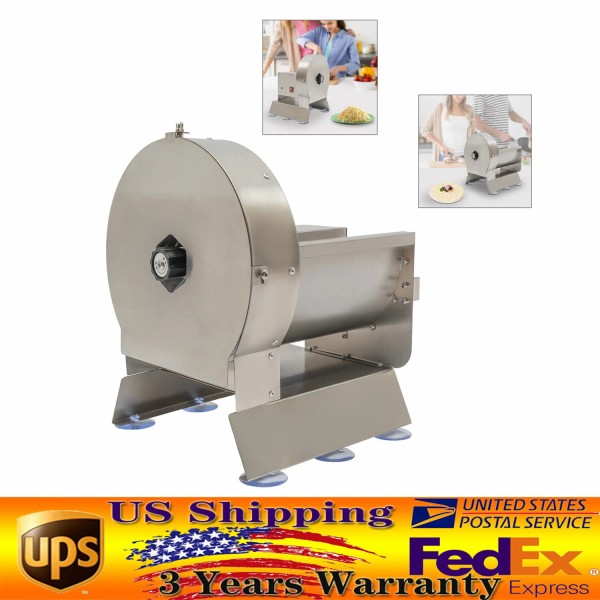 TBvechi Cabbage Shredder Silver Commercial Potato Slicer Fruit Vegetable Slicing