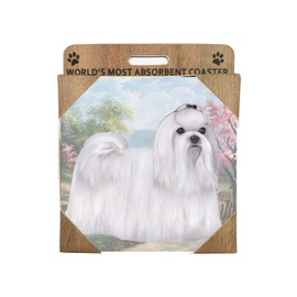 Maltese Tabletop Drink Coaster (1)