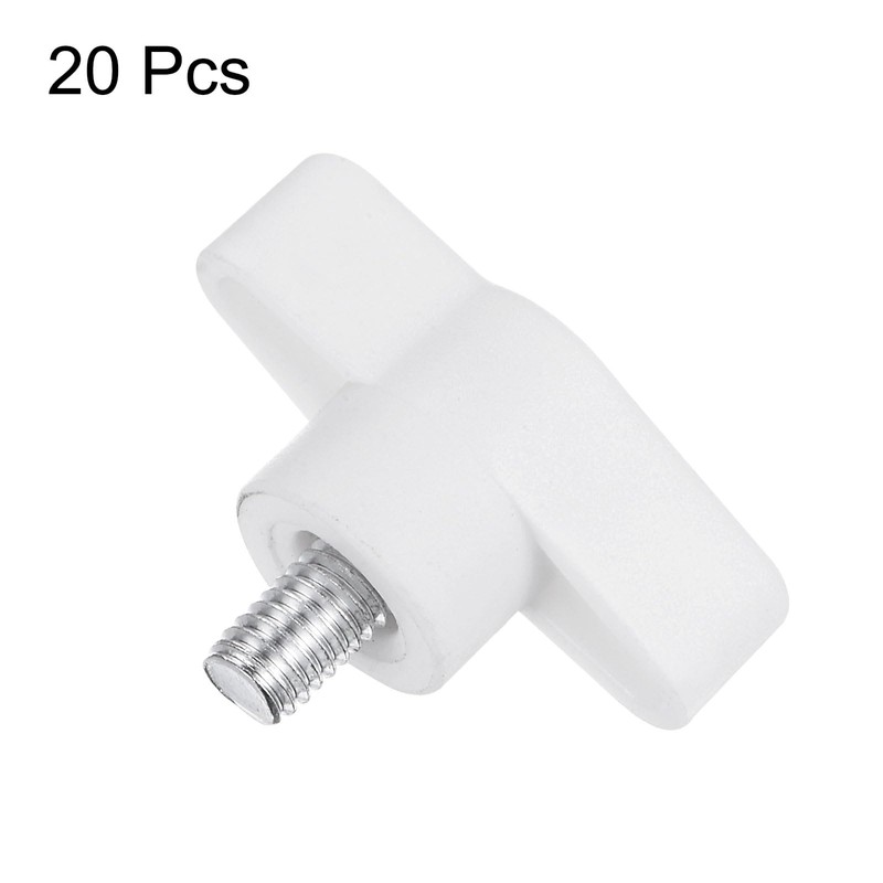 QUARKZMAN Pack of 20 Wing Knobs M6 x 10 mm