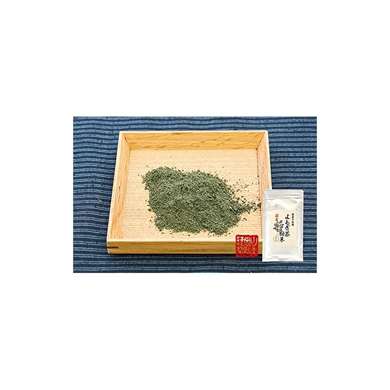 健康茶 国産100% よもぎ茶 粉末 国産 無農薬・無添加 ノンカフェイン 60g 巣鴨のお茶屋さん山年園