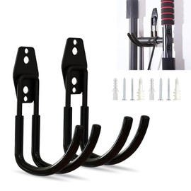 SLIMI 2 PCS Car Charger Holder Wall Bending Hooks, Steel Charging Cable Organizer J-Hook, Multi-Function Heavy Duty EV Charger Hanging, Universal for Most Electric Vehicle (Black)