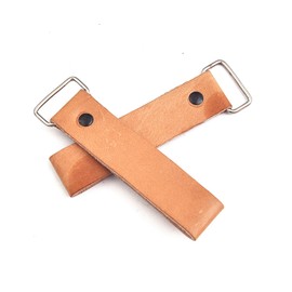 HUNTING HUNTS Leather Tape Measure Holster for Belt – 2-Pack Light Brown Tool Belt Pouch – Heavy-Duty Leather Loop for Tape, Ruler, Knife – Carpenter, Handyman, DIY & Construction Gear