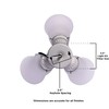 Westinghouse 7784800 Three LED Cluster Ceiling Fan Light Kit, Antique