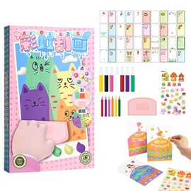 Rainbow Scratch Art Set – Creative Scratch Card Art Kit – Includes 20 Double-Sided Postcards, 1 Sticker, 7 Paint Pens, 6 Markers, 1 Scraper – Ideal for Artistic Expression and Fun