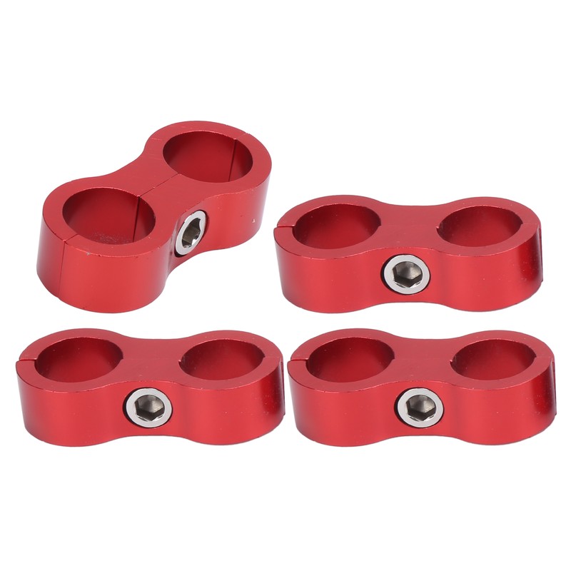 4PCS Hose Separator AN8 Automobile Oil Pipes Fixing Adapter Aluminum