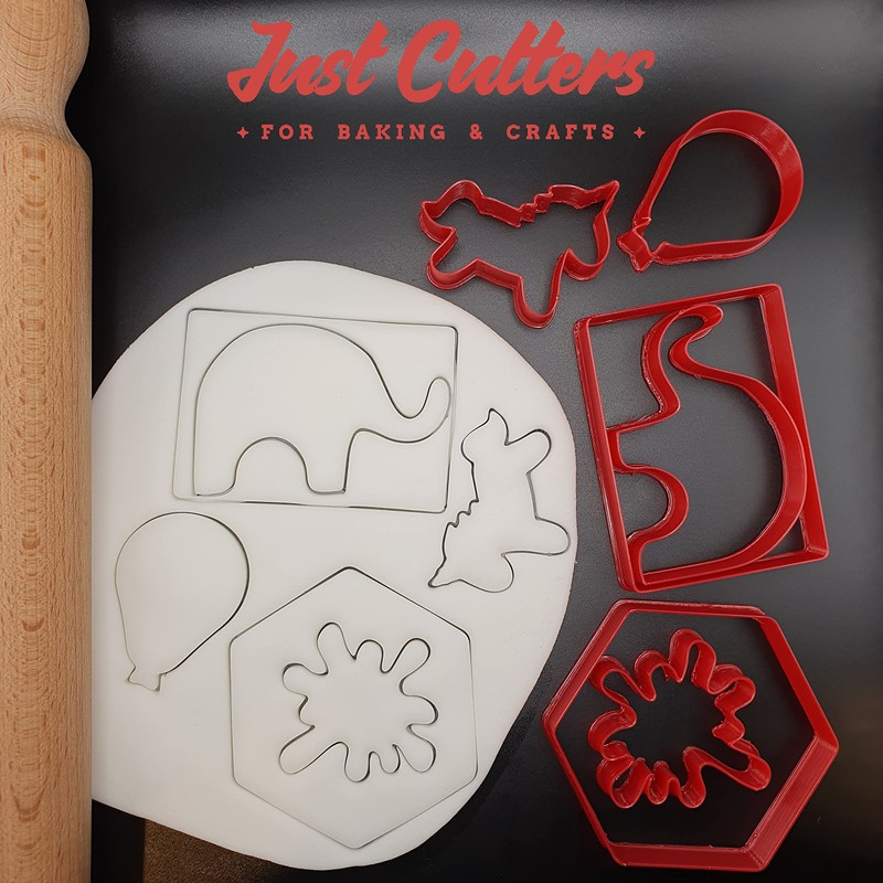 JUST CUTTERS Fish Shape Cutters | Set of 3 Plastic