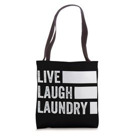 Live, Laugh, Laundry Tote Bag