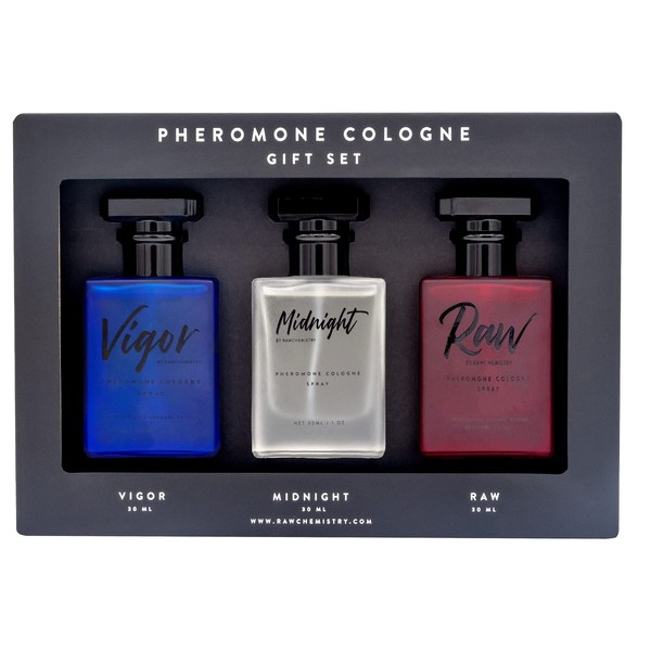 RawChemistry Pheromone Mens Cologne Gift Set - Set of 3 Colognes