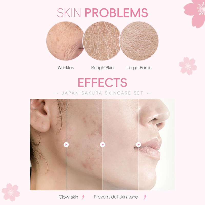 Laikou Set de Cuidado Facial Sakura para Adolescentes
