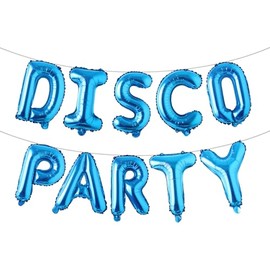 Disco Party Decorations, Disco Party Balloons Banner Lets Boogie Disco Fever Party Decoration 70s Disco 1980s Saturday Night Fever Disco Ball Dance Birthday Party Supplies (DISCO PARTY Blue)