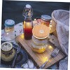 Sosoport 4pcs Mason Jar Lids Jars Food Containers with Lids