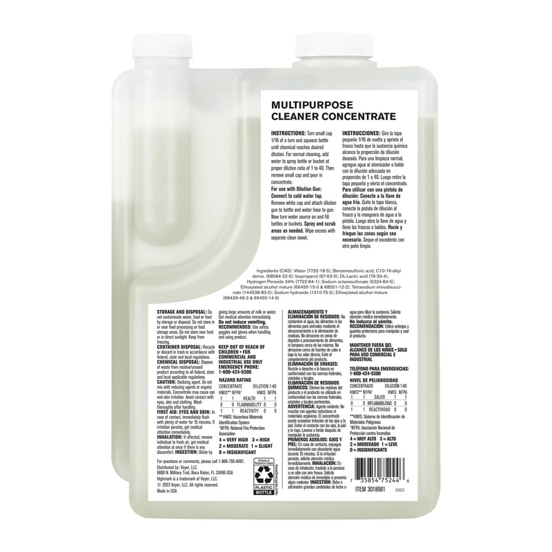 Highmark® ECO Multi-Purpose Cleaner Concentrate, 2 Liters