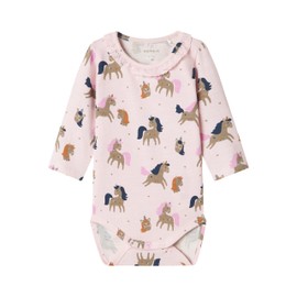 NAME IT Baby Girl Nbfleni LS Bodysuit, Festival Bloom