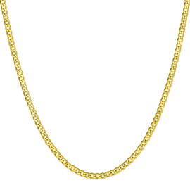 Curb Chain XXL King chain necklace men, size: 3 mm; Color: Gold; selection:. Chain 70 cm