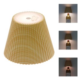 Wireless Wine Bottle Light - Portable LED Wine Bottle Light, 3 Brightness Adjustable Wine Bottle Light, Rechargeable LED Lampshade, Create a Romantic Atmosphere, Suitable for Home, Bar Restaurant