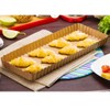 Fenteer Rectangular Fluted Square Non-Stick Quiche/Tart Pan Loose Removable Bottom