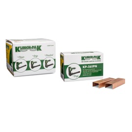 Klinch-Pak C-3/4 Carton Staple 1-1/4 inch Crown with 3/4 inch Leg Length, 4000 per case - SIM CC34, C34 or JK561, Ideal for Wood and Sheet Metal Projects in Construction, DIY and Office/Retail
