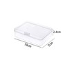 Globellapro 4PCS Square Transparent Plastic Organize,Small Storage Box with Lids,Empty