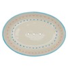 Tranquillo Oval Retro Ceramic Soap Dish, 14 x 9.5 x