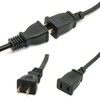 Toptekits 2-Pack USA Outlet Saver Power Extension Cord Cable 125V