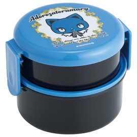 Skater ONWR1AG-A Adrothe Tormarie Bento Box, 16.9 fl oz (500 ml), 2 Tiers, Round, Antibacterial, Made in Japan