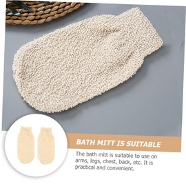 FRCOLOR 3pcs Set Exfoliating Bath Mitts Body Brush Shower Foot Scrubber Skin Cleaning Mitts