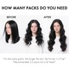 EINbeauty Clip-In Real Hair Extensions, 7 Pieces, Straight Real Hair