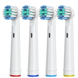 Replacement Brush Heads Compatible with Oral-B Electric Toothbrush Professional Care/SmartSeries/Advance Power/Pro Health/Triumph/3D Excel/Vitality Clean 500 1000 3000 7000 7500(4)