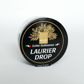 Meenk, Laurierdrop, previously Kindleys, 70 g tin
