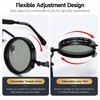 Adjustable Round Polarized Sunglasses for Driving and Outdoor Use –