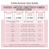 Joyfol Day Valentine’s Day Table Runner 14x69 Inch, Cutwork Embroidered