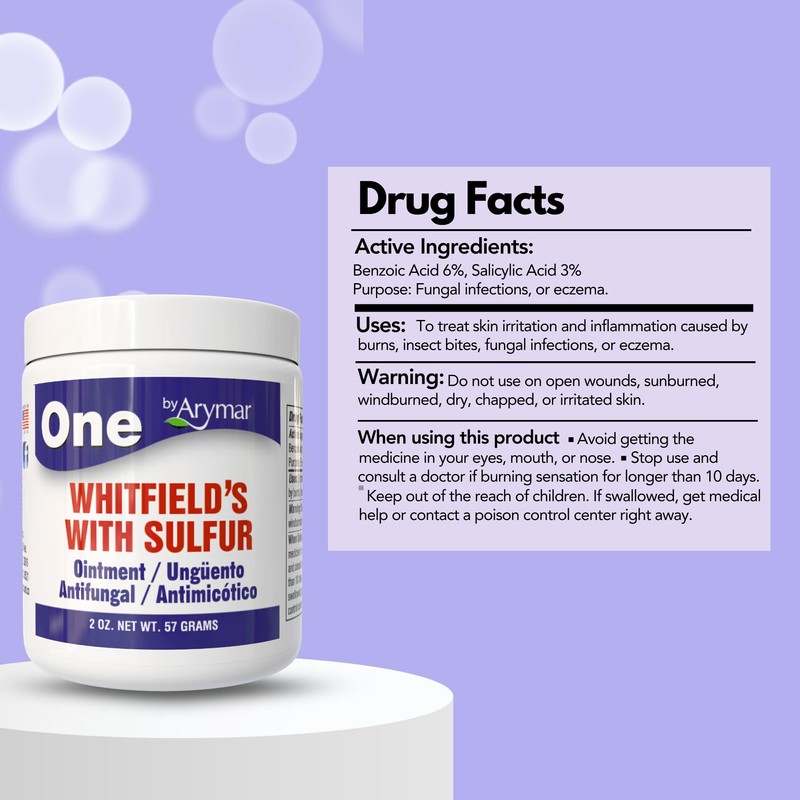 Arymar Whitfield's Ointment 2 oz – Benzoic Acid and Salicylic