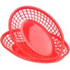 MOUYAT 50 Pcs Red Plastic Baskets, 9 x 6 Inch