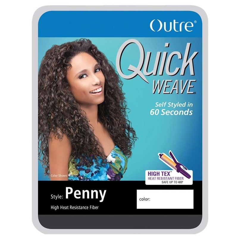 Outre PENNY - Quick Weave Synthetic Hair Half Wig (DR30)