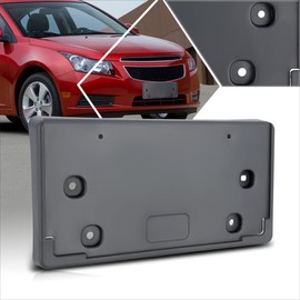 [1 Pack] Car Front License Plate Frames Mounting Bracket Tag Holder Compatible with 11-15 Chevy Cruze,Matte Black