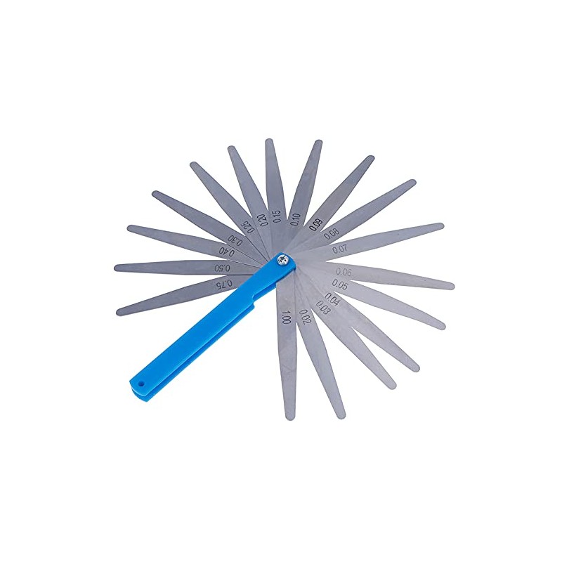 ARFUKA 17 Blades Feeler Gauge Valve Gauge Spacer Gauge Stainless