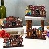 4pcs Fathers Day Decorations Table Centerpiece Wooden Happy Fathers Day