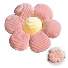 HORREX Flower Cushion, Cushion Aesthetic Cute Cuddly Cushion Flower Hairy Flower Pillow Comfortable Seat Cushion Children Decorative for Sofa Cushion Children's Room Car Cushion and Gifts