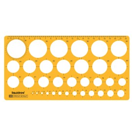 Liquidraw Circle Template Stencil Ellipse Oval Triangle Square Hexagon Geometry Shapes Templates For Drawing Rulers Technical Drafting Stencils Engineering Architecture (35 Circles)