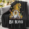 Ivarunner Sunflower Gnome Blanket - Christmas Birthday Gnome Gifts for
