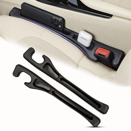Car Seat Gap Filler 2 Pack, No Drop Car Seat Side Gap Seam Filler, Fit for Most Car, SUV, Truck