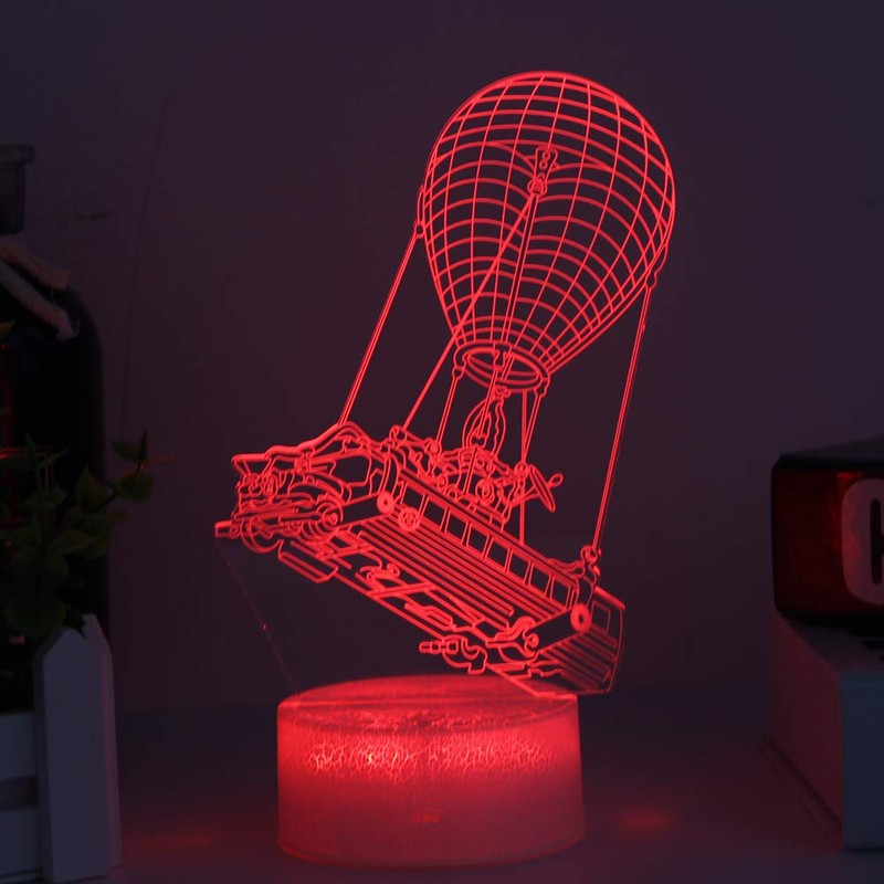 Batttlebus 3D Optical Illusion Lamp, Unique Night Light, Artwork Light,