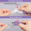 Harita Utility Knife Box Cutter Quick Change Blades, Back-lock Mechanism,