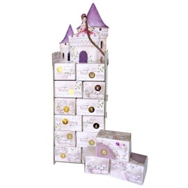 Papierdrachen Advent Calendar 2023 to Fill - Christmas Calendar with Boxes - Rapunzel - Tower to Assemble - Reusable Box Calendar - Set 2