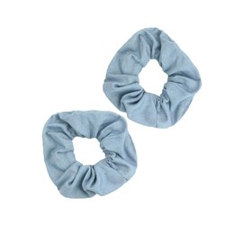 Blue Jean Hair Scrunchies Blue Denim Hair Ring Tie Denim Hair Scrunchies Tie BW23 (Set-B)
