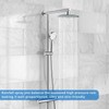 Voolan 8” High Pressure Rain Shower Head - 304 Stainless