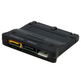 StarTech PATA2SATA3 Convertidor Adaptador IDE ATA a SATA Bidireccional, 1x IDE Macho, 1x SATA Datos, 1x SP4 Macho