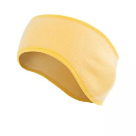 Unbranded Winter Fleece Ear Warmers Muffs Headband for Men Women Kids Ski Running Cycling - Yellow
